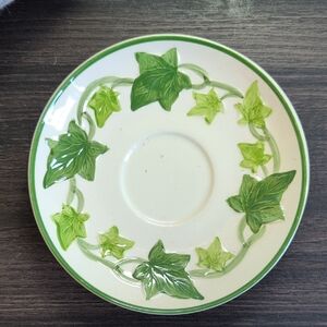 Franciscan Ivy Green and Cream Saucer